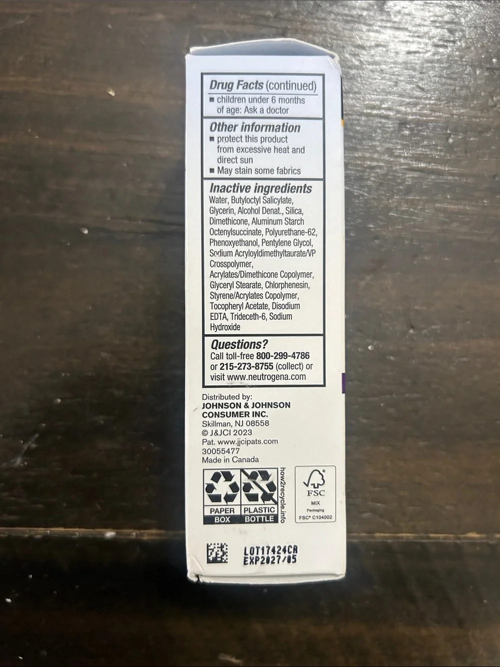 Neutrogena broad spectrum